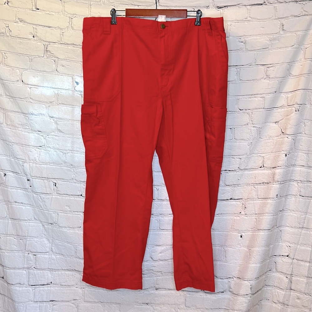 Carhartt Red Scrub Utility Pants Size 3XL Short Excellent Condition